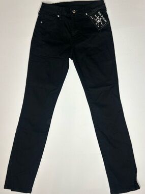 NWT True Religion Halle High Rise Skinny Jeans Black Women’s Size 26